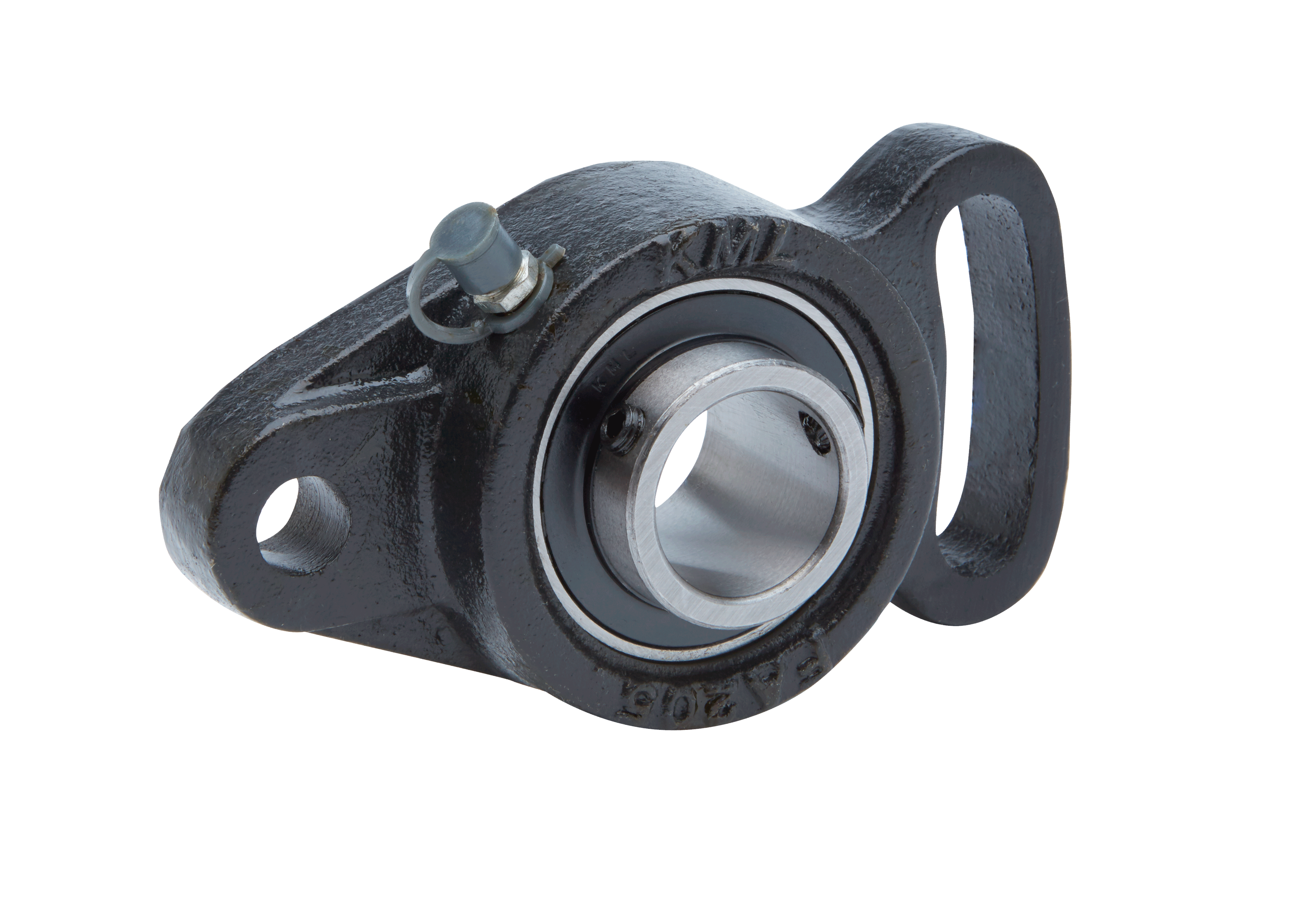 Two-Bolt Flange 124645 Flange-Mount Ball Bearing Unit Intermediate Duty Set Screw Locking 1.0000 in Bore Contact Seal Ductile Iron Housing 